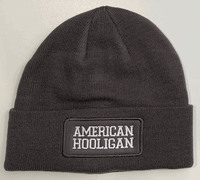 AH College Font Grey Beanie