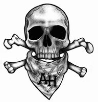 Skull sticker